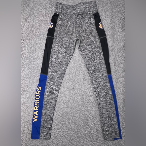 NBA Golden State Warriors Leggings Gray, Black And Blue Womens Size Medium - Picture 2 of 10